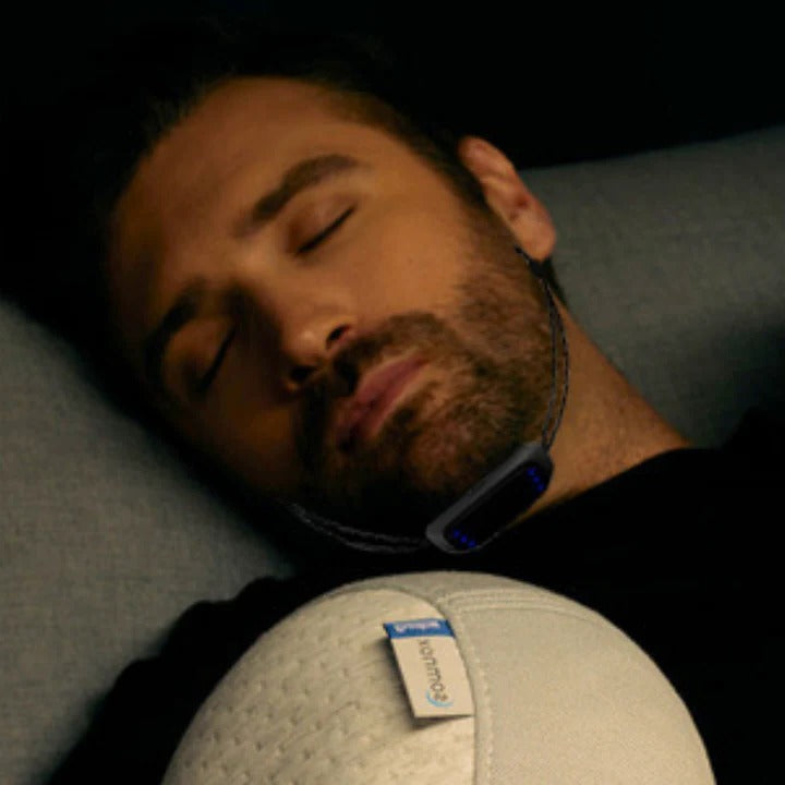 Rechargeable Chin Strap for Snore Reduction with Gentle Pulse Control