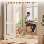 Automatisches Feder-Spielzeug für Katzen mit Clip-Halterung und Timer