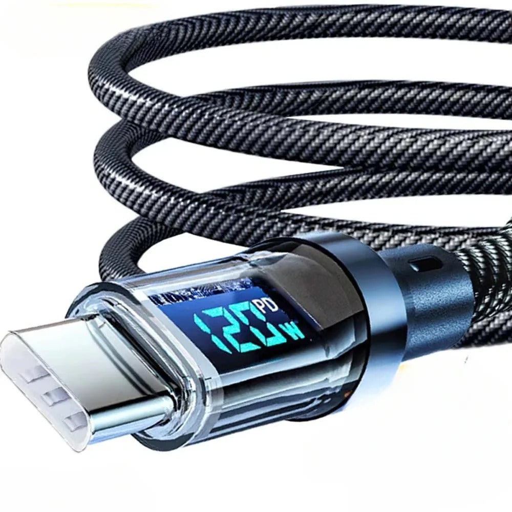 Schnellladekabel mit LED-Anzeige für effizientes Laden