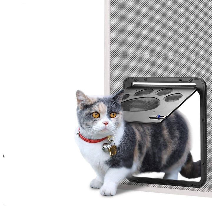 Pet-Friendly Screen Door with Flexible Flap