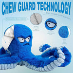 Robust Plush Dog Toy with Squeaker and Crinkle Effect