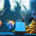 Eintauchbare Wasserpumpe für Aquarien mit integriertem Filter
