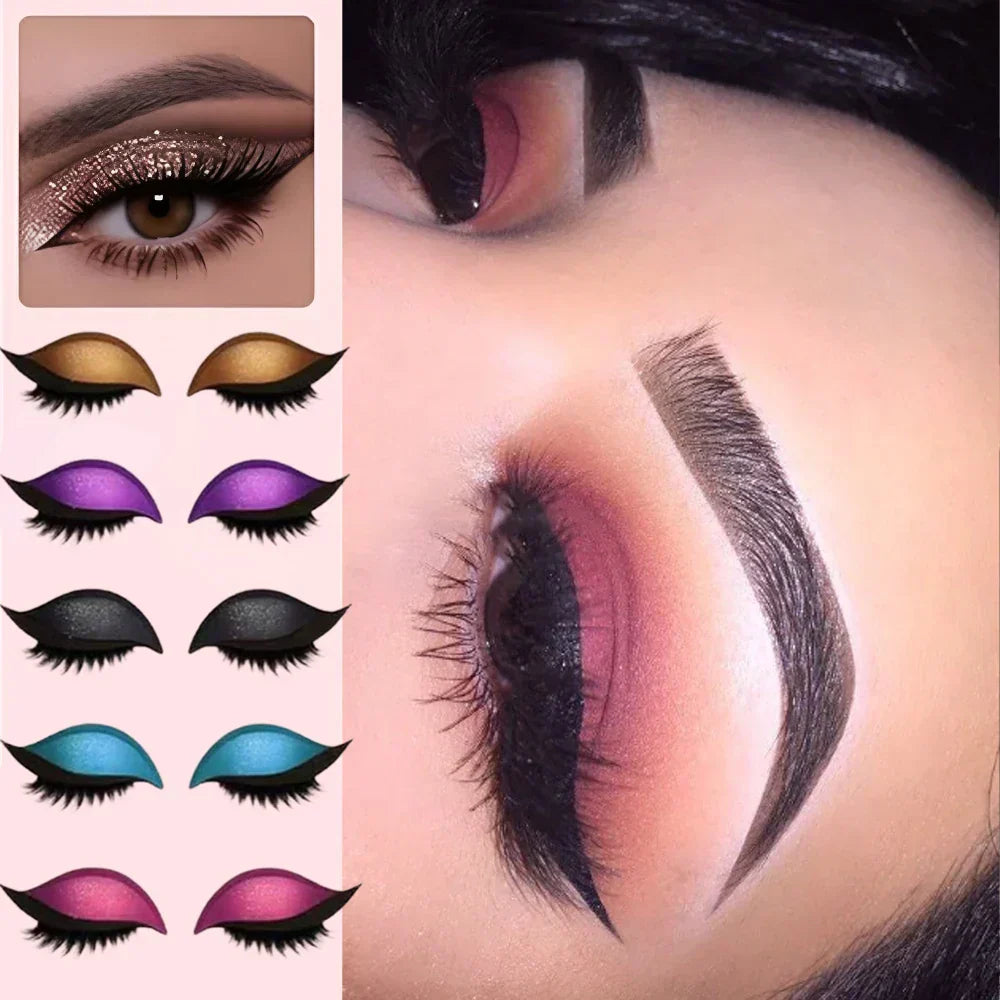 Schnelle Augen-Make-up Sticker | Sofortiger Glamour für Jeden Tag | Wiederverwendbar und Wasserfest