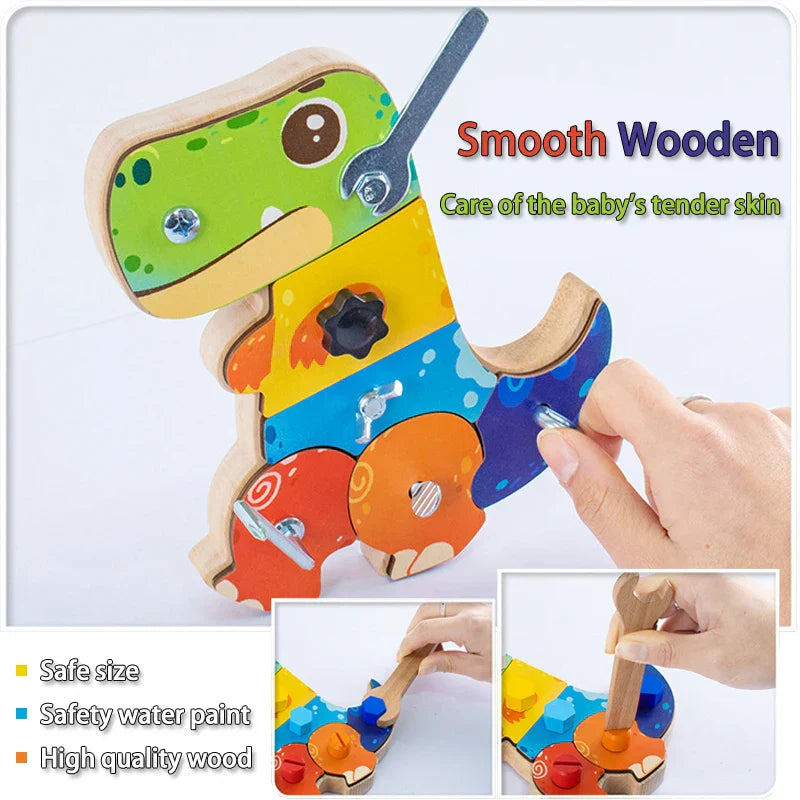 Sensorisches Spielzeug für Kinder – Dino zum Drehen und Entdecken