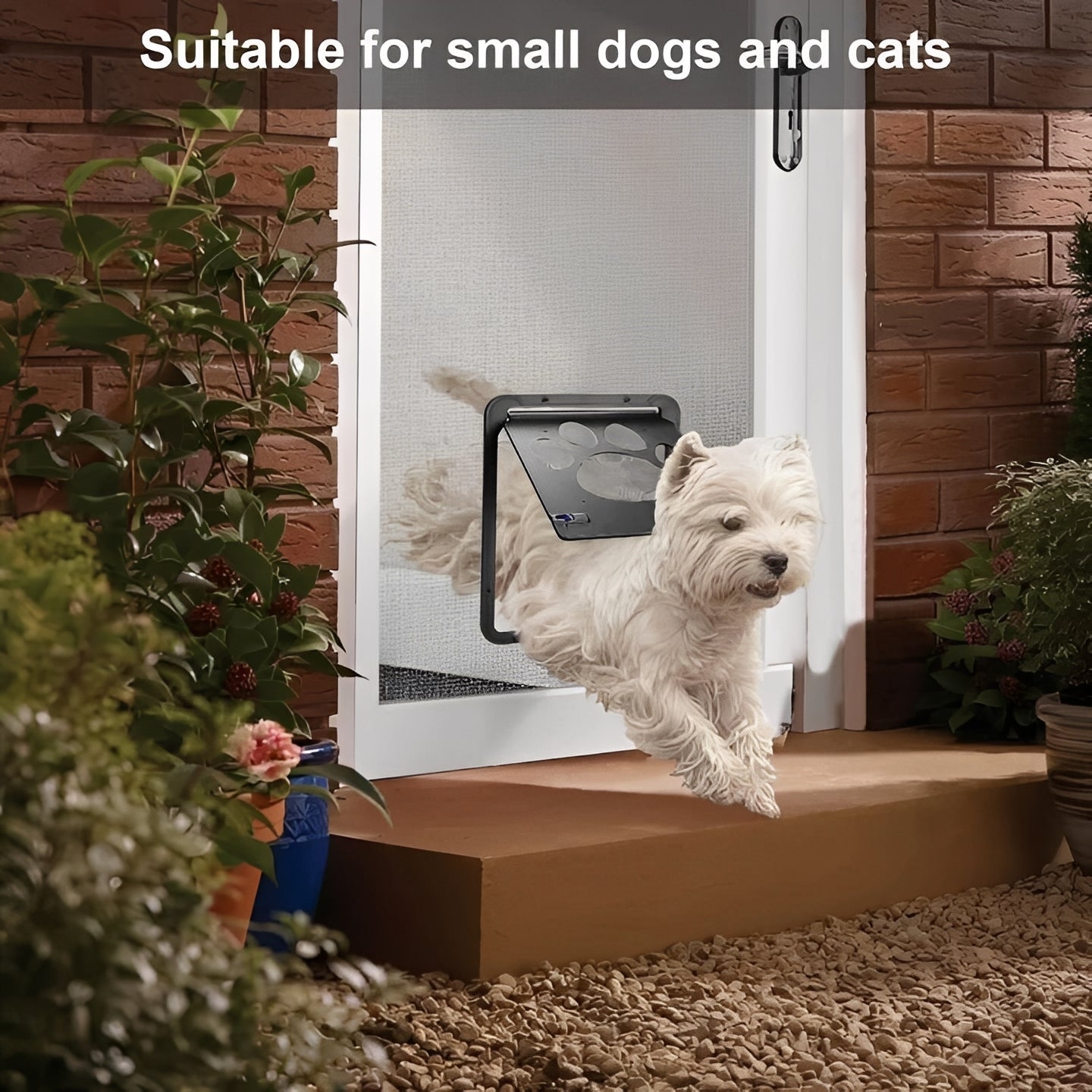 Pet-Friendly Screen Door with Flexible Flap