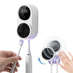 UV Toothbrush Holder with Contactless Sensor and Wall Mount