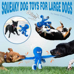 Robust Plush Dog Toy with Squeaker and Crinkle Effect