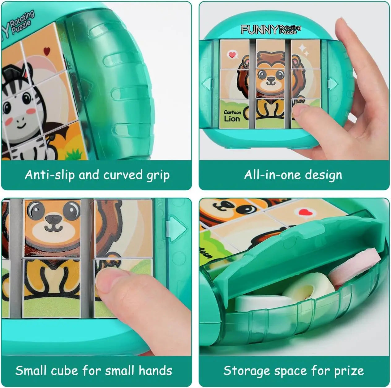 Rotating animal puzzle for children – Endless puzzle fun
