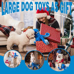 Robust Plush Dog Toy with Squeaker and Crinkle Effect