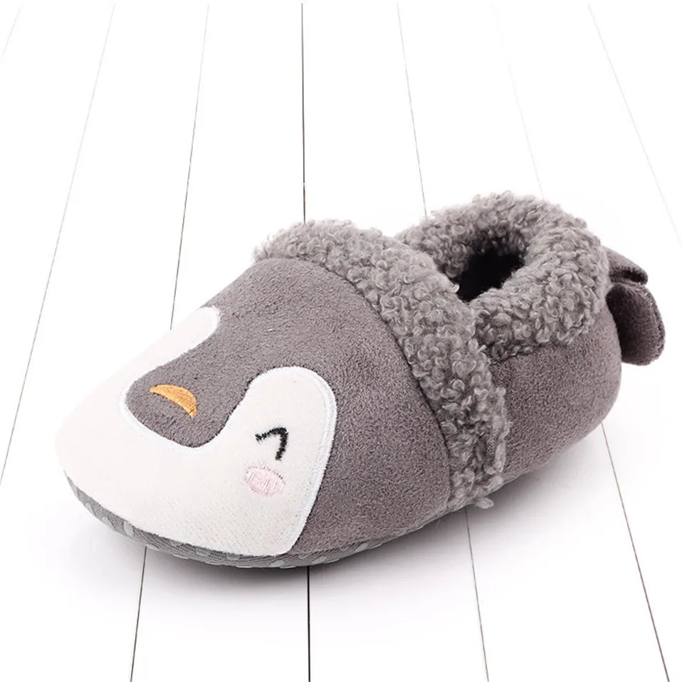 Animal Plush Slippers for Babies and Toddlers – Warm