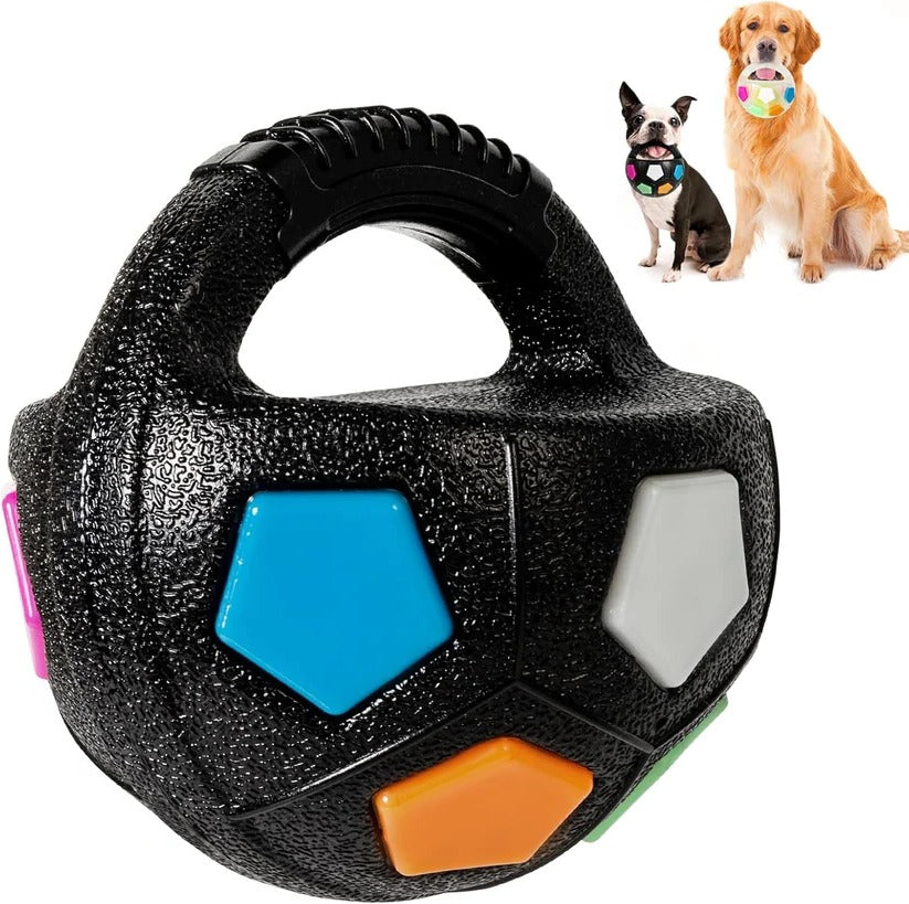 Robustes Hundespielzeug in Ballform mit Flaschen-Design für starke Kauer