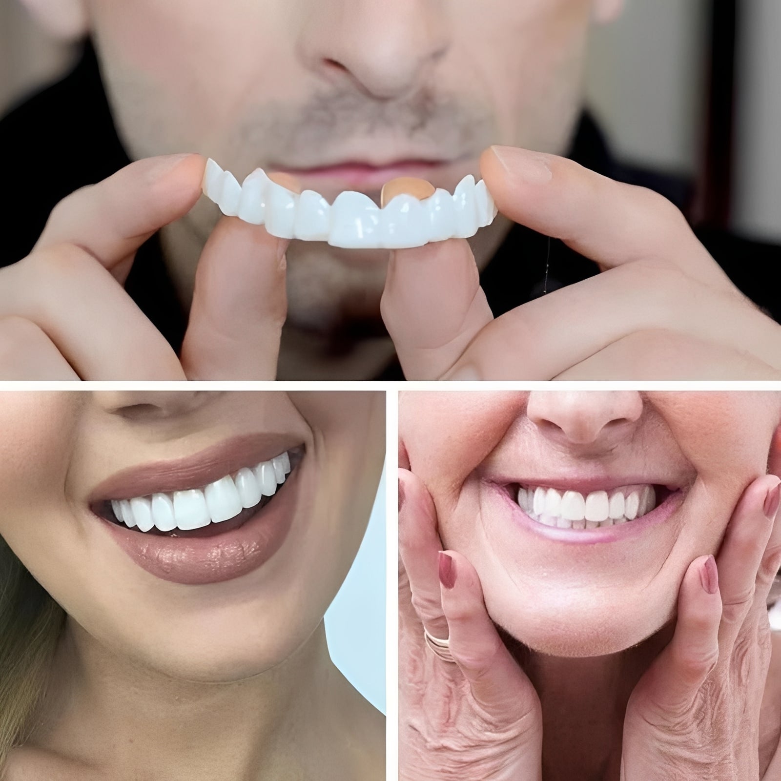 Aesthetic Tooth Covers for Adults, 2-Piece Set