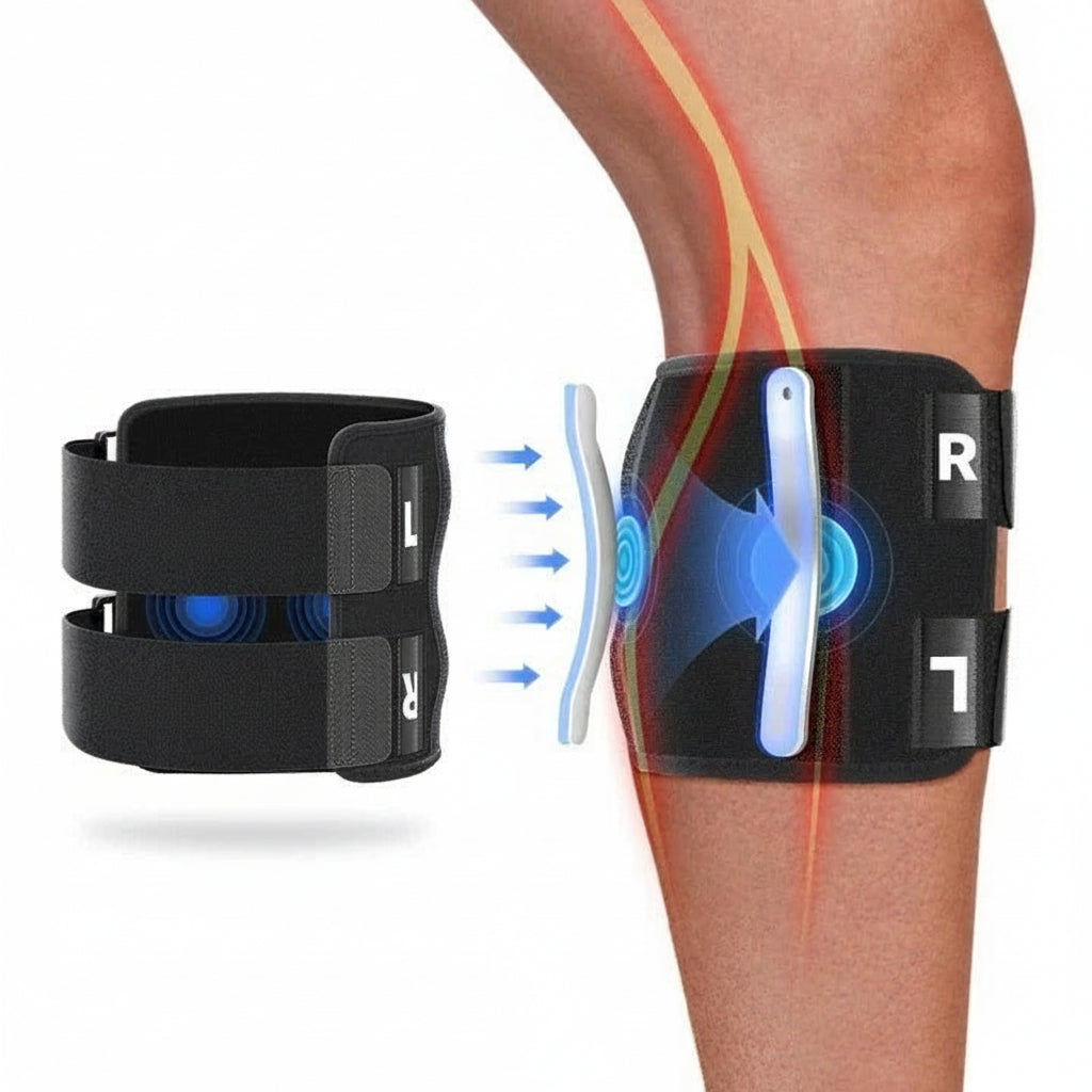 Knee Stabilizer with Adjustable Straps and Dual Pads