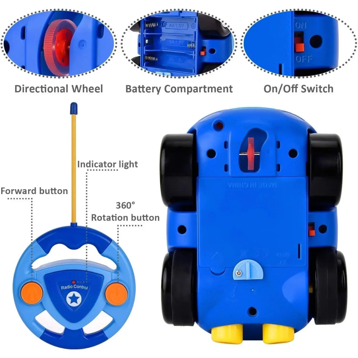 Remote-Controlled Police Toy Car – Fun for Kids