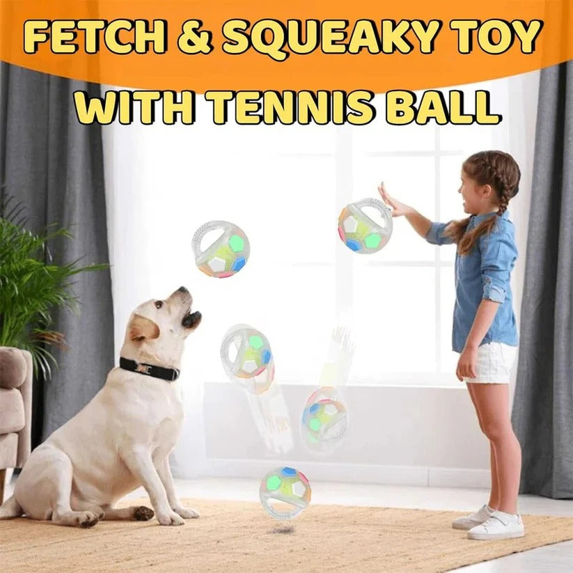 Robustes Hundespielzeug in Ballform mit Flaschen-Design für starke Kauer