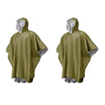 Reversible Rain Poncho for Outdoor Activities, Set of 2