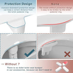 Dual Nozzle Toilet Bidet Attachment with Rear and Gentle Wash