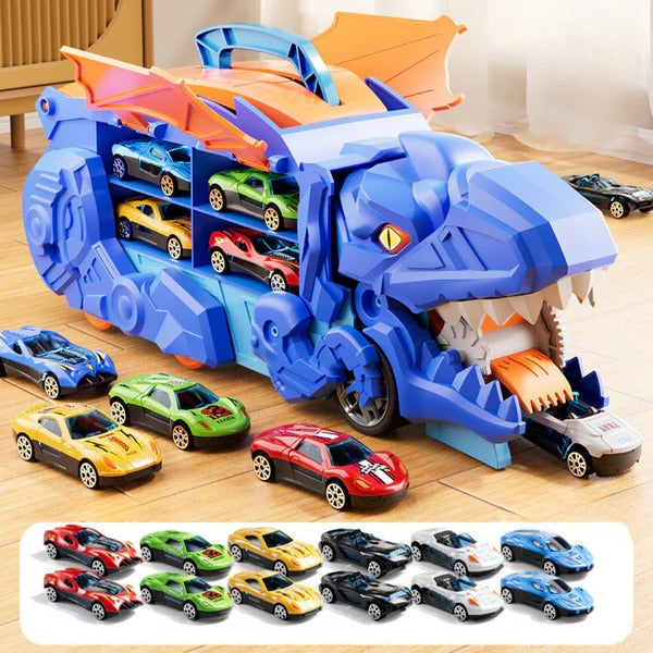 Kids' Dino Adventure Truck with Pull-Back Mechanism