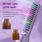 Cordless Ceramic Hair Brush with Frizz Control for Smooth Hair