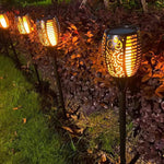Solar Lichterfackeln im 2er-Set für Garten und Terrasse