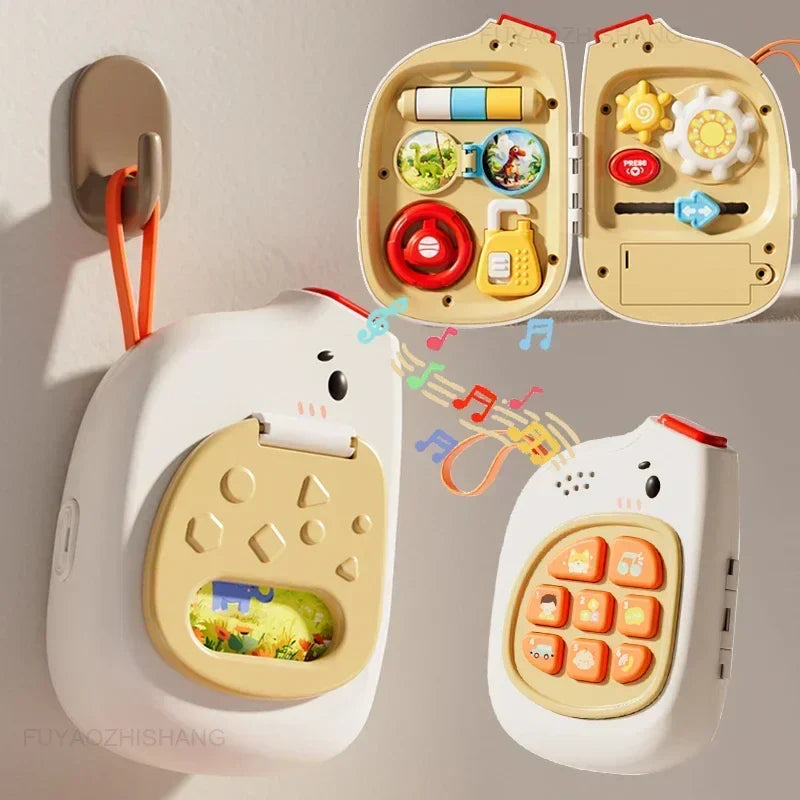 Interactive Learning Toy Phone for Kids - Montessori Toy with Music and Sounds
