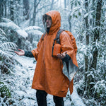Unisex Wendbarer Regenponcho für Outdoor-Aktivitäten, 2er Set