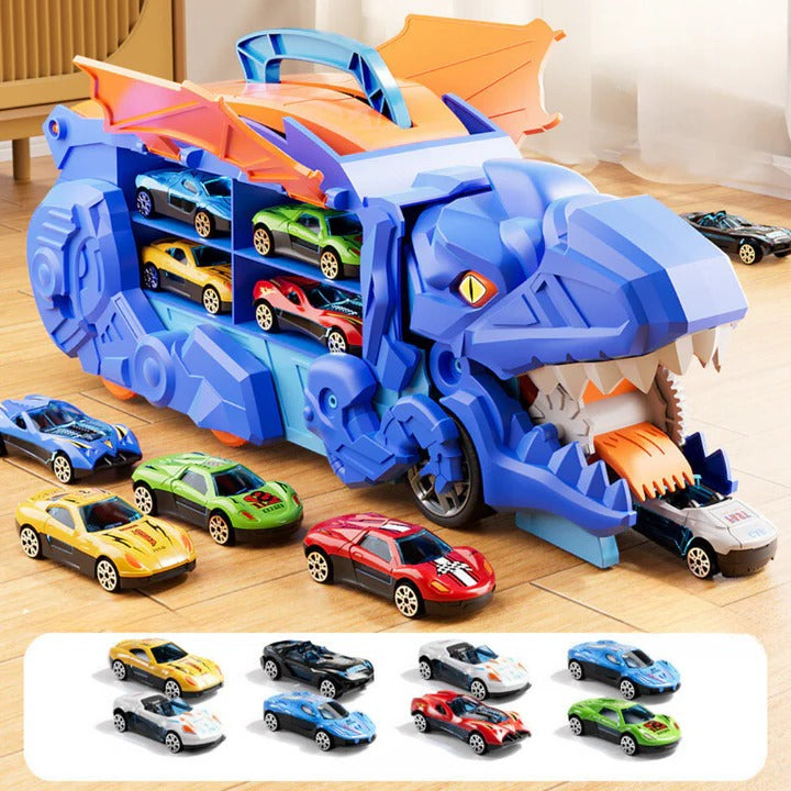 Kids' Dino Adventure Truck with Pull-Back Mechanism
