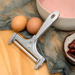 Elegantes Edelstahl-Set für Käse und Butter