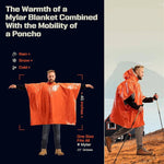 Reversible Rain Poncho for Outdoor Activities, Set of 2