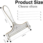 Elegantes Edelstahl-Set für Käse und Butter