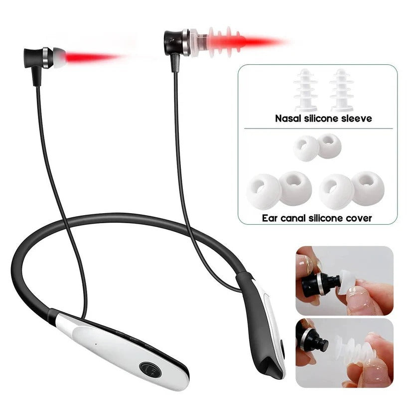 Rechargeable Red Light Device with Dual Probe for Ears and Nose