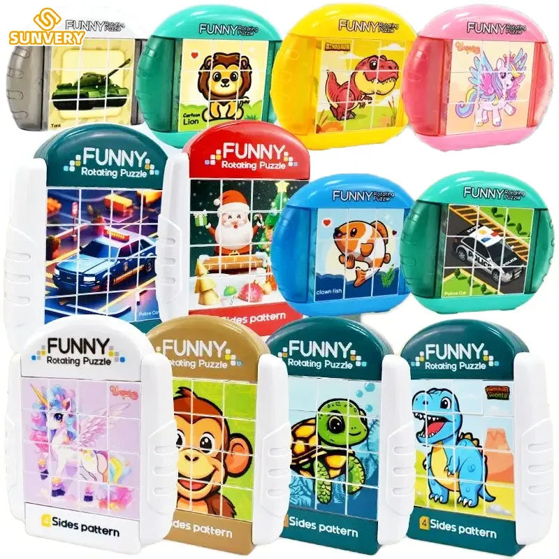 Rotating animal puzzle for children – Endless puzzle fun