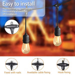 Wetterfeste LED Lichterkette mit E27 Fassung und 220V Anschluss