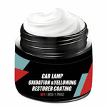 Restaurationsset für trübe Scheinwerfer mit Paste und Schwamm, 2er Pack