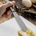 Elegantes Edelstahl-Set für Käse und Butter