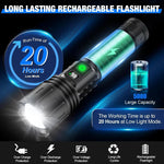 High-Performance LED Flashlight with Zoom Function for Adventures