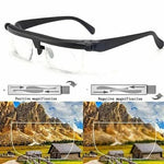 Verstellbare Brille für klare Nah- und Fernsicht