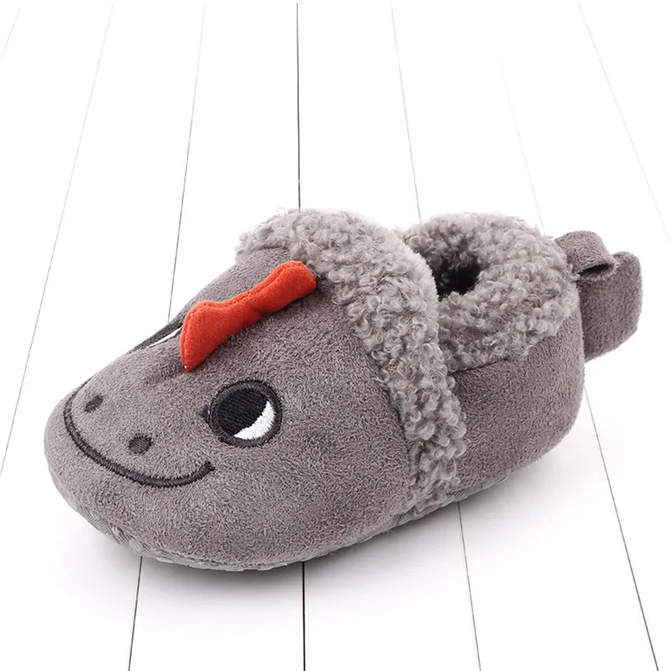 Animal Plush Slippers for Babies and Toddlers – Warm
