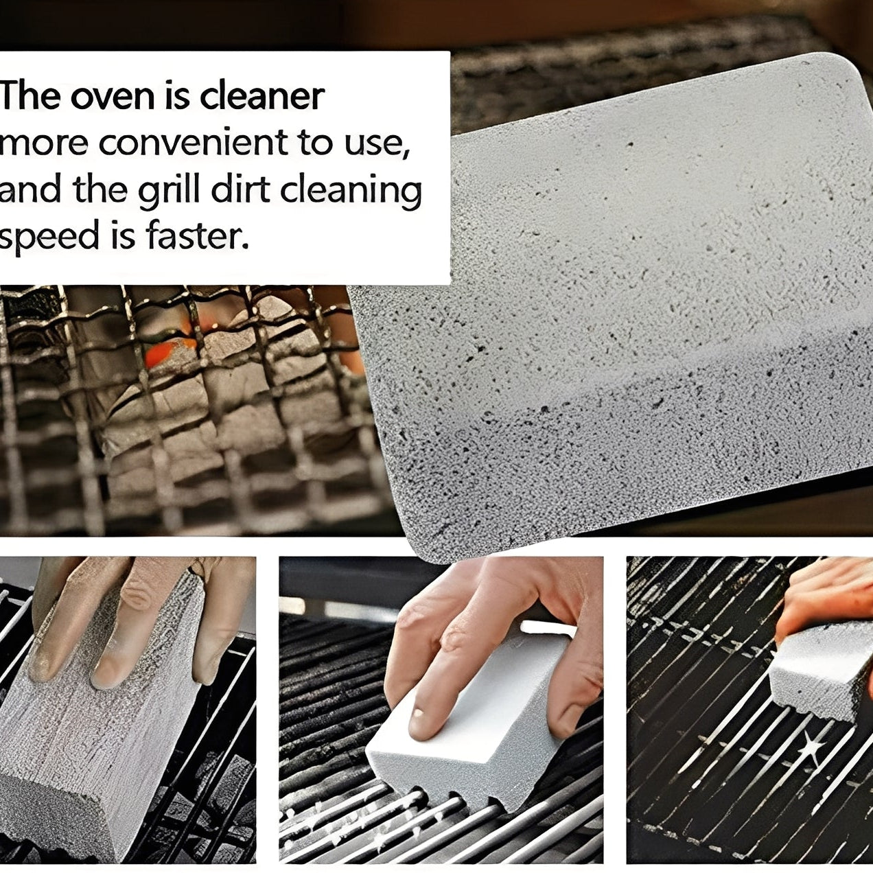 Effektive Grillreinigungssteine aus Vulkangestein, 5er Set