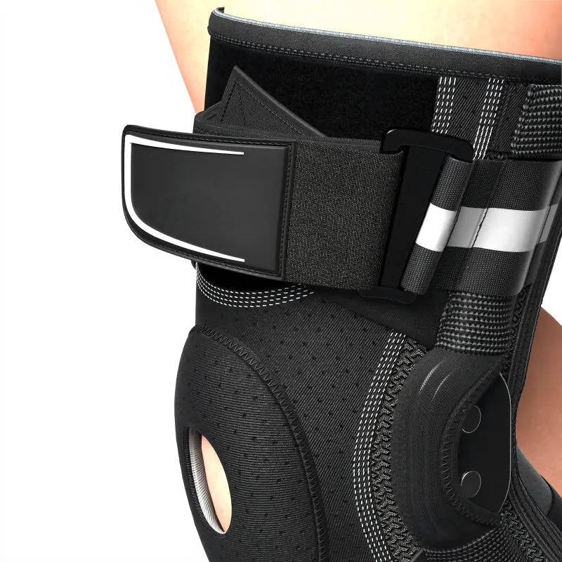 Kniebandage mit seitlichen Stabilatoren für Sport und Fitness