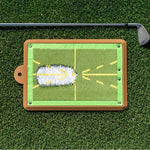 Golf practice mat for precise swing training
