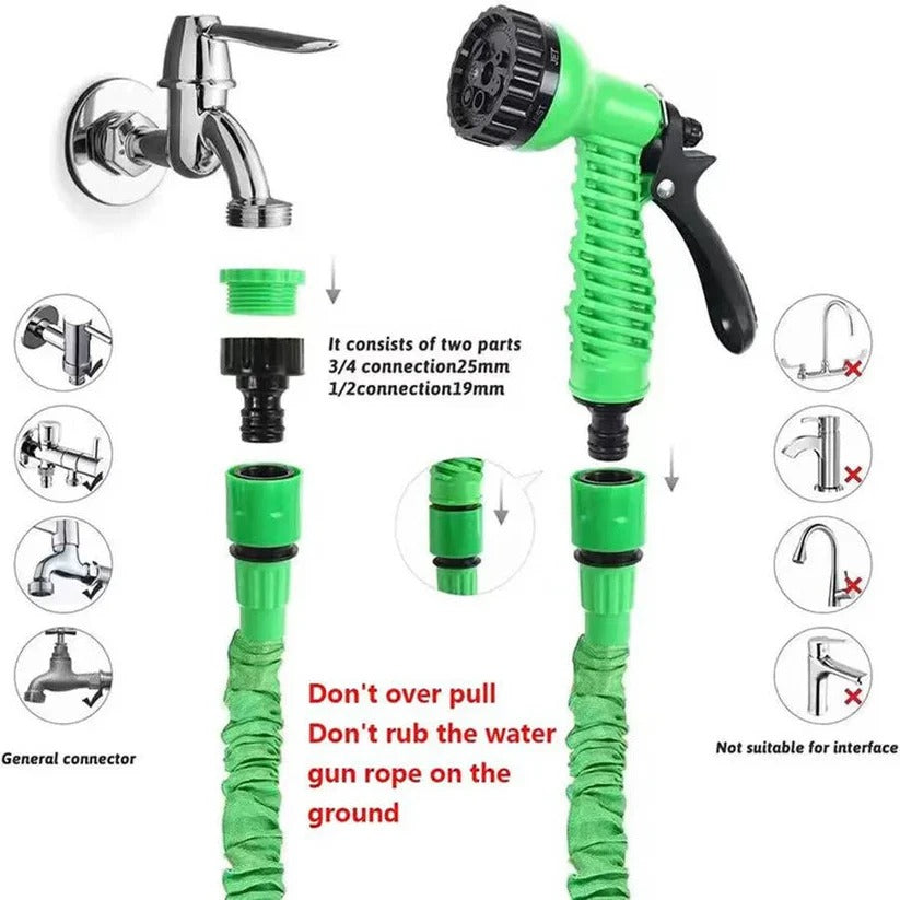 Expandable garden hose solution with multi-layer core
