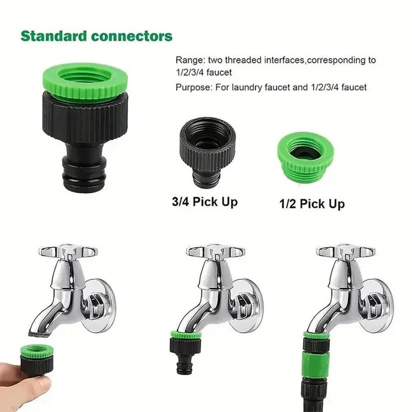 Expandable garden hose solution with multi-layer core