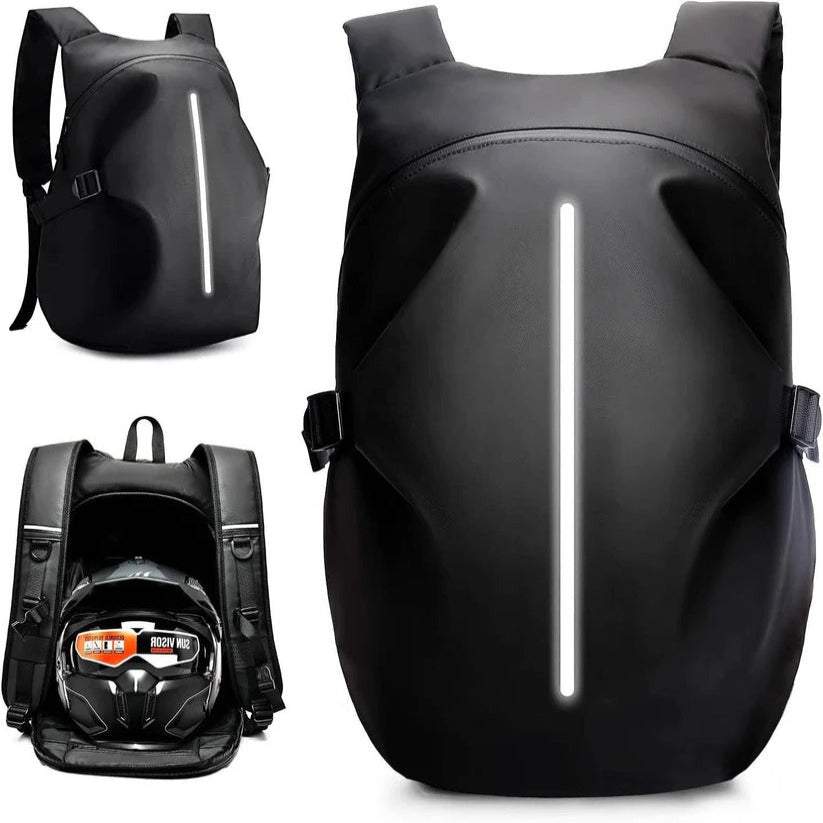 Motorrad Rucksack 40L mit Laptopfach und Reflektoren