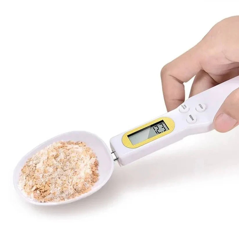 Precise Digital Kitchen Scale with LCD Display and Detachable Spoon Head
