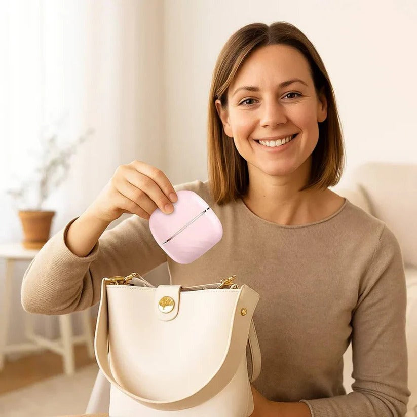 Handlicher Reise-Haarglätter mit Hitzeschutz und kompaktem Design