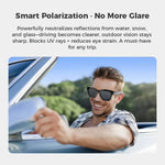 Smart glasses with integrated camera and Bluetooth audio