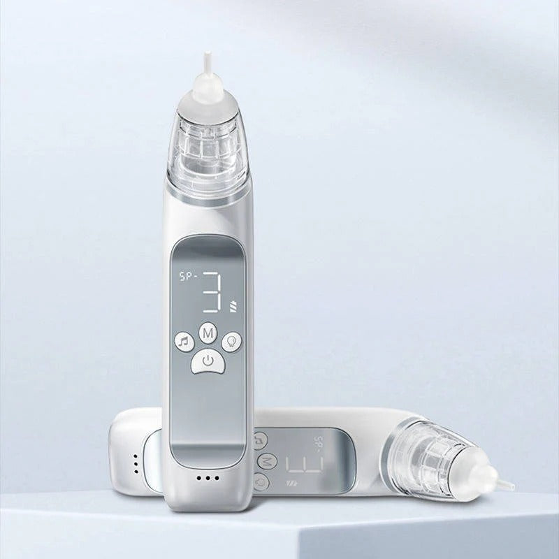 Rechargeable Electric Baby Nasal Aspirator with 3 Suction Modes and Music