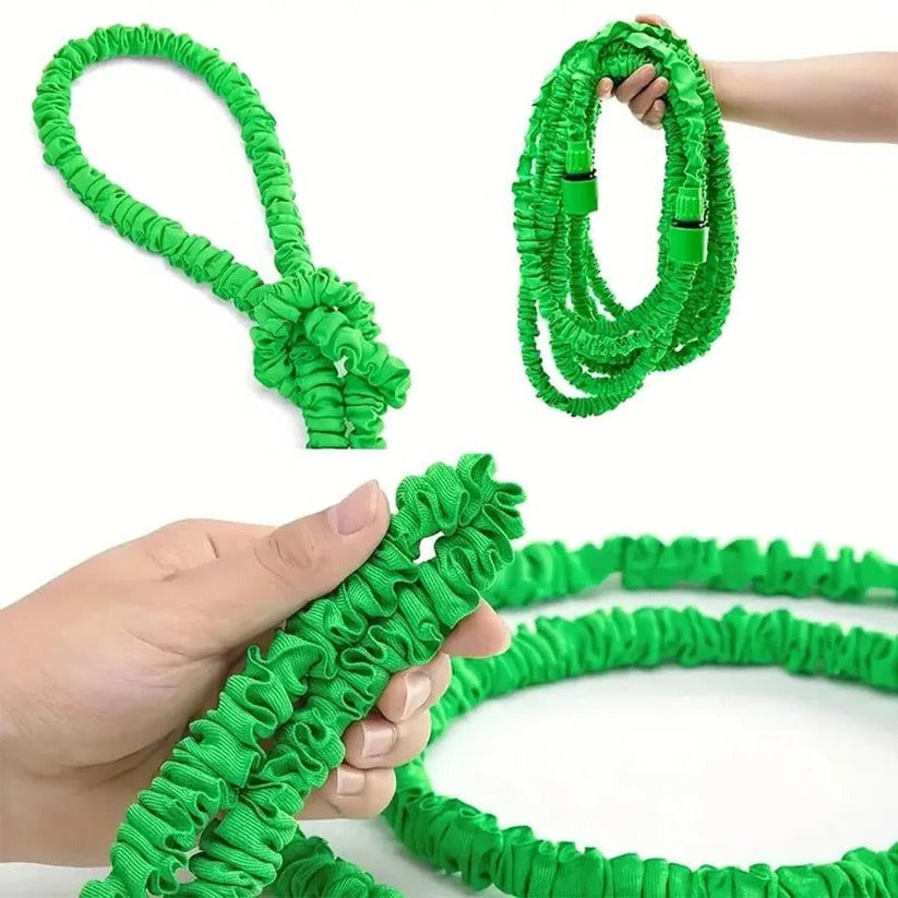 Expandable garden hose solution with multi-layer core