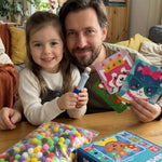 Kreatives Bastelset mit 12 Tiermotiven und 600 bunten Pompons